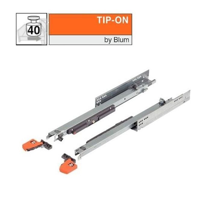 Blum Movento 760H Tip-on | Ladegeleiders | Kies uw lengte en bestel gemakkelijk online bij Ironw@re | Volledig uittrekbaar | Max 40 kg 