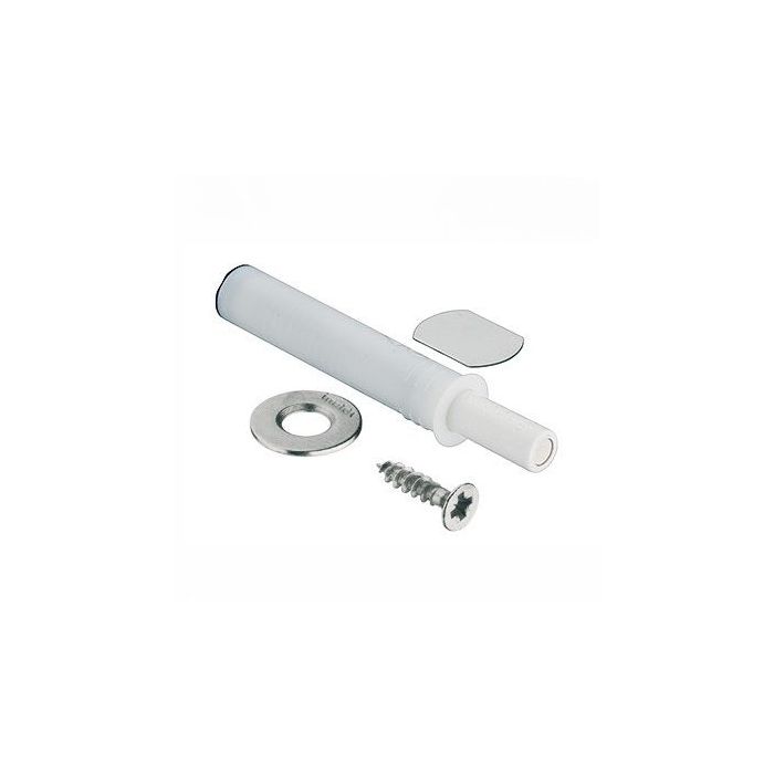 Blum Tip-On voor greeploze deuren Compleet met magneet, inboor variant WIT - productafbeelding - 956.1004/WIT