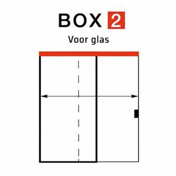 X5 rail en ophanging voor schuifdeursysteem | Box 2 | Glas| Xinnix | Ironw@re | Beschikbaar in verschillende maten | Kies uw benodigde maat en stel uw systeem samen!