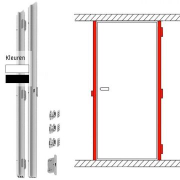 Onzichtbaar deurkozijn plafondhoog | Kozijn wordt ingestuct en vormt strak geheel met de wand | Minimalistisch en tijdloos | XinniX X1/X2 | Stel nu samen & Bestel online